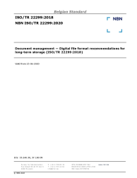 NBN ISO/TR 22299:2020