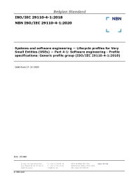 NBN ISO/IEC 29110-4-1:2020