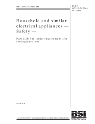 BS EN 60335-2-28:2003+A1:2008