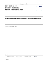 NBN EN 16603-32-03:2014