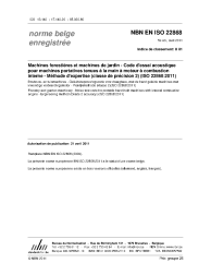 NBN EN ISO 22868:2011
