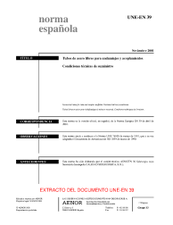 UNE-EN 39:2001 (R2014)