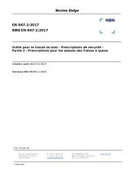 NBN EN 847-2:2017
