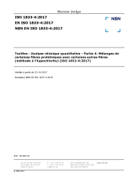 NBN EN ISO 1833-4:2017