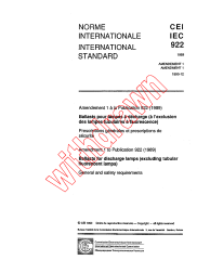 IEC 60922:1989/AMD1:1990