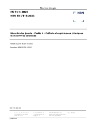 NBN EN 71-4:2021