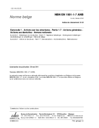 NBN EN 1991-1-7 ANB:2012