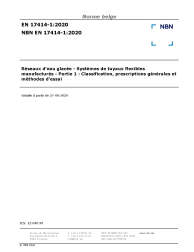 NBN EN 17414-1:2020