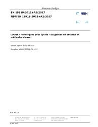 NBN EN 15918:2011+A2:2017