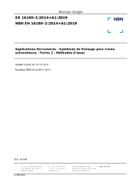 NBN EN 16185-2:2014+A1:2019