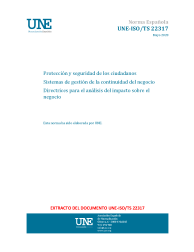 UNE-ISO/TS 22317:2020