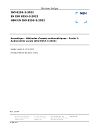 NBN EN ISO 8253-3:2022