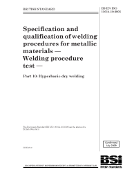 BS EN ISO 15614-10:2005