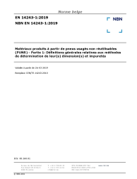 NBN EN 14243-1:2019