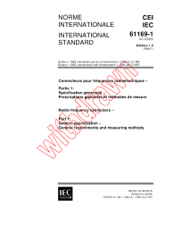 IEC 61169-1:1992+AMD1:1996+AMD2:1997 Consolidated