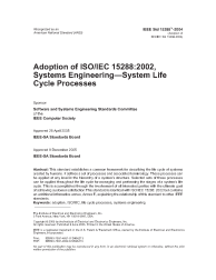IEEE 15288:2004