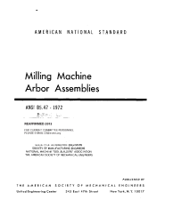 ASME B5.47-1972 (R2013)
