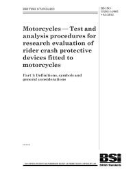 BS ISO 13232-1:2005+A1:2012