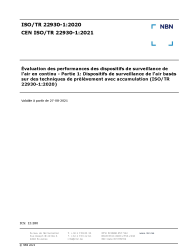 CEN ISO/TR 22930-1:2021