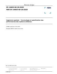 NBN EN 16603-60-20:2020