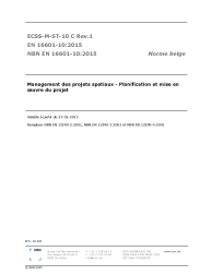 NBN EN 16601-10:2015