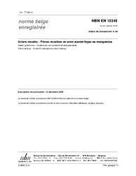 NBN EN 10349:2010