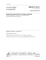 NBN EN 15102+A1:2011