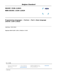 NBN ISO/IEC 1539-1:2024