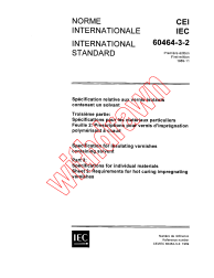 IEC 60464-3-2:1989