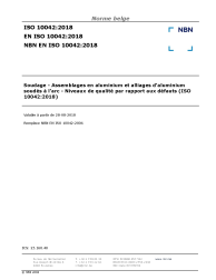 NBN EN ISO 10042:2018