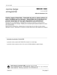NBN EN 14694:2005
