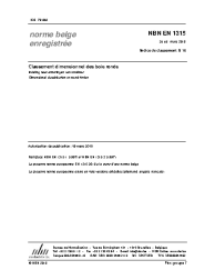 NBN EN 1315:2010