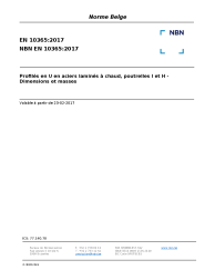 NBN EN 10365:2017