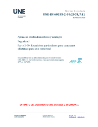 UNE-EN 60335-2-99:2005/A11:2023