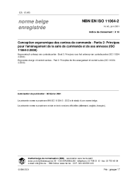 NBN EN ISO 11064-2:2001