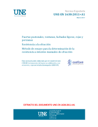 UNE-EN 1630:2011+A1:2017