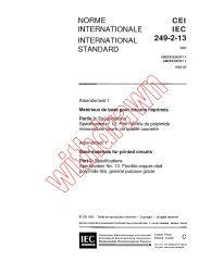 IEC 60249-2-13:1987/AMD1:1993