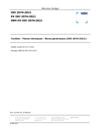 NBN EN ISO 2076:2021