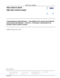 NBN ISO 21018-4:2020