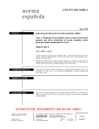 UNE-EN ISO 13982-1:2005 (R2008)