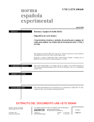 UNE-I-ETS 300440:1999