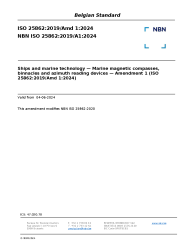 NBN ISO 25862:2019/A1:2024