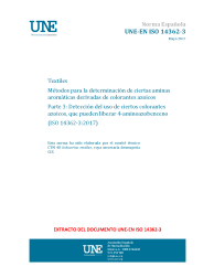 UNE-EN ISO 14362-3:2017