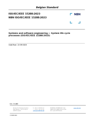 NBN ISO/IEC/IEEE 15288:2023