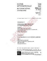 IEC 60384-4-2:1985/AMD1:1992