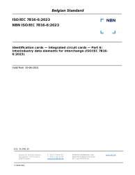 NBN ISO/IEC 7816-6:2023