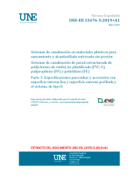 UNE-EN 13476-3:2019+A1:2022