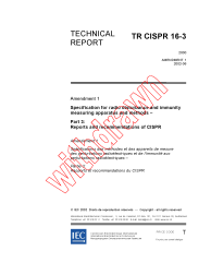 CISPR TR 16-3:2000/AMD1:2002