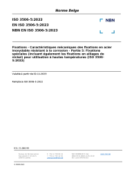 NBN EN ISO 3506-5:2023