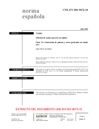 UNE-EN ISO 9073-10:2005 (R2009)